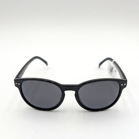 Aire Karma Unisex Sunglasses Classic Round Shape Black Polarised One Size - Picture 3 of 7